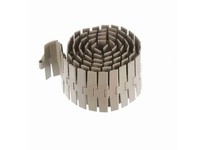 System Plast LF882-K750 882 Series Side-Flexing Chain, 7.5" Width, 1.5" Pitch, 0.19" Flight Thickness, LF, Flat Top Surface, Bev