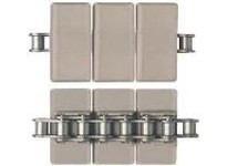 System Plast LF843SS-K100 843 Series Straight-Running Chain, 1" Width, 0.5" Pitch, 0.12" Flight Thickness, LF Brown, Plate Top S