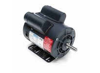 Leeson 116523.00 5 HP Air Compressor Motor, 1 phase, 3600 RPM, 208-230 V, 56 Frame, ODP5 HP Air Compressor Motor, 1 phase, 3600 