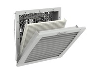 Pfannenberg 11832153055 PF 32000 4th Generation - EMC/IP55 Filterfan 65 CFM2 115 VAC RAL 7035 (Light Gy)