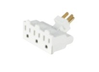 Cooper Eaton 1192W-SP Tap 3 Outlet Swivel 15A 125V 2P3W White
