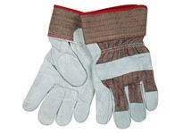 MCR 1205L Cow Leather Palm Red Fleece Lined Gunn Pattern Gloves | Durable Safety Gear