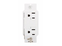 Cooper Eaton 1208W TVSS Receptacle Duplex 15A 125V SurgeBloc White