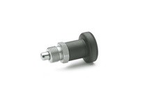 JWWINCO 120FR84/AK GN607.1-6-AK-NI Short Indexing Plunger with Plastic Knob and Lock Nut, Lock-Out, Stainless Steel, Thread:M12 