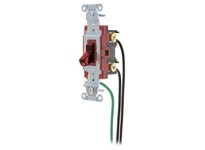 Hubbell Wiring 1221PWR SWITCH CAT#1221R W/8 LEADS