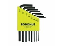 Bondhus 12232 Set 8 Hex L-Wrenches (.050-5/32") - Short