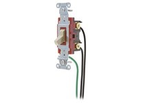 Hubbell Wiring 1224PWI SWITCH CAT#1224I W/8 LEADS