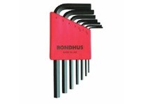 Bondhus 12292 Set 7 Hex L-Wrenches 1.5-6mm - Short | Durable Tools