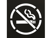 Hanson 12418 (NO SMOKING SYMBOL) - 15-1/2" Diameter | Industrial Signage