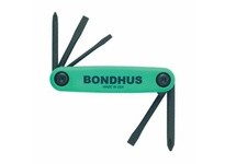 Bondhus 12547 Set 5 Utility GorillaGrip Fold-up Tools PH#1 #2 SL1/8 3/16 1/4
