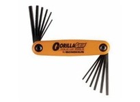 Bondhus 12550 Set 12 Hex GorillaGrip Fold-up Tools 5/64-5/32" & 1.5-5mm