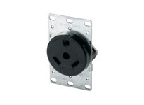 Cooper Eaton 1263-SP/20 1263 Receptacle W/O Mounting Screws Black | YarinInd