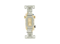 Cooper Eaton 1303V-BOX Toggle Switch 3Way 15A 120V NonGrd Ivory