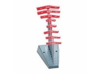 Bondhus 13189 Set 8 Ball End & Hex Graduated Length T-Handles 2-10mm with Stand