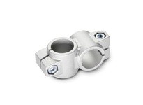 JWWINCO 132-B30-B30-40-2-BL 2-WAY CONNECTOR CLAMP | Aluminum Matte | Industrial Supplies