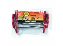 Bondhus 13387 Set 8 Graduated Length Hex T-Handles 2-10mm | Durable Tools