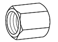 13449 FITTING-CAP 3/4 TUBE