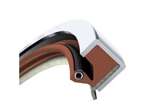 SKFSEAL 1350969 FKM single lip PTFE excluder on back of seal Flex design S.S. spring oil seal