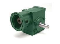 Dodge 13A30LR56 30:1 Ratio Double Solid Output Shaft 56C Flange 1.3" Center Distance Green PaintRatio: 30:1Center Distance: 1.3"