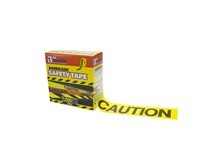 Hanson 14090 Dispenser Box - 1000' Roll Caution Tape | 3 Mil, 3" Wide