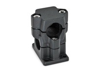 141-B40-B40-2-SW JW Wincoaluminum powder coated 5.35 inch long B40 diameter flanged 2-way connector clamp with stainless steel c