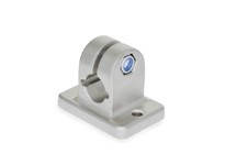 145-B18-2-NI JW Wincostainless Steel Matte 0.98 Inch Flanged Connector Clamp | YarinInd