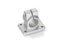 146-B40-65-2-BL JW Winco Aluminum Matte 2.56 Inch Long Flanged Connector Clamp | YarinInd
