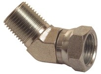 Dixon 1503-4-4 45° Male NPTF x Female NPSM Swivel Nut Elbow