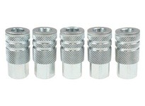 Coilhose 150S-T5 1/4" Industrial Steel Coupler 1/4" FPT 5 Pack