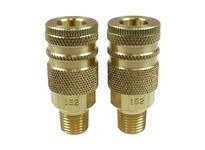 Coilhose 152-DL2 1/4" Industrial Coupler 1/4" MPT Display of 2