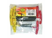 Bondhus 15299 Set 9 Hex T-Handles 6" Length 1/8-5/16" & 3-6mm | Durable Tools