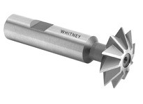 Whitney Tool 15341 Double Angle Chamfer Milling Cutter, 2-1/4" Cut Diameter, 90 degree Included Angle, w/ TiN CoatingDouble Angl