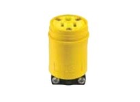Cooper Eaton 1547 Conn Ins 15A 125V 2P3W Str Yellow