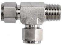 DIXON 16-DTMT-16 1" Tube OD x 1" MNPT 316SS Male Run Tee