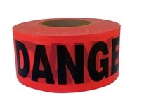 Hanson 16003 1000' ROLL RED DANGER 2 MIL 3" WIDE