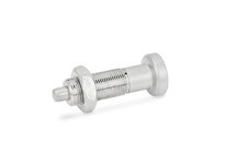 JWWINCO 160FF96/AKN GN613-8-AKN-NI Indexing Plunger with Stainless Steel Knob and Lock Nut, Non Locking Type, Stainless Steel, T