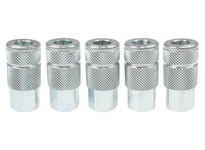 Coilhose 160S-T5 1/4" Automotive Steel Coupler 1/4" FPT 5 Pack