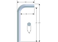 16205 Bright Short Series Hex-L Key 5/64" | YarinInd