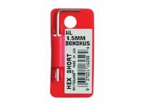 Bondhus 16250 1.5mm BriteGuard Plated Hex L-Wrench - Short | Tagged & Barcoded