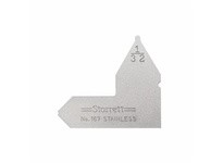 Starrett 167-1/32 Steel Radius Gage, 1/32" Range, Inch ReadingSteel Radius Gage, 1/32" Range, Inch Reading