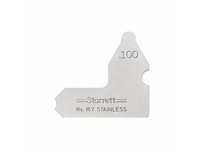 Starrett 167-100 Steel Radius Gage, .100" Range, Inch ReadingSteel Radius Gage, .100" Range, Inch Reading