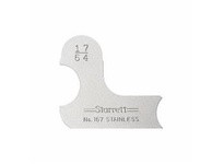 Starrett 167-17/64 Steel Radius Gage, 17/64" Range, Inch ReadingSteel Radius Gage, 17/64" Range, Inch Reading