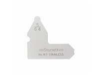 Starrett 167-5/64 Steel Radius Gage, 5/64" Range, Inch ReadingSteel Radius Gage, 5/64" Range, Inch Reading