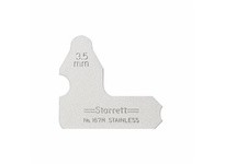 Starrett 167M-3 1/2 Steel Radius Gage, 3.5mm Range | Precision Tools