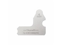 Starrett 167M-4 Steel Radius Gage, 4mm Range, Millimeter ReadingSteel Radius Gage, 4mm Range, Millimeter Reading