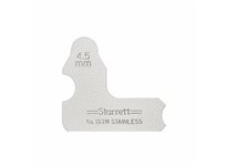 Starrett 167M-4 1/2 Steel Radius Gage, 4.5mm Range, Millimeter ReadingSteel Radius Gage, 4.5mm Range, Millimeter Reading