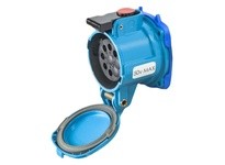 Meltric 17-14060-HP DN9c Receptacle Metal Blue Size 3 IP66 | High Pressure Water | YarinInd