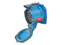 Meltric 17-14071 DN9c RECEPTACLE METAL BLUE SIZE 3 IP 54/55 7P+G 20 A 480 VAC/130 VDC 60 Hz