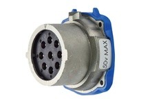 Meltric 17-18090 DN9c INLET METAL SIZE 3 IP 54/55 9P 20 A 50 V 60 Hz