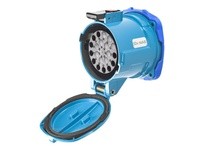 Meltric 17-64100 DN20c RECEPTACLE METAL BLUE SIZE 5 IP 54/55 10P 20 A 50 V 60 Hz